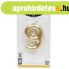 9-s sz�m gyertya ARANY 6 cm