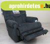 XXL fotel motoros talppal szvet krpittal - Malone