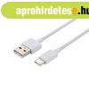Xiaomi feh�r gy�ri USB - Type-C gyorst�lt� adatk�bel 1m 3A (