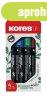 Alkoholos marker k�szlet, 3 mm, k�pos, KORES "ECO K-Mar
