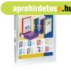 Gy�r�s k�nyv, panor�m�s, 4 gy�r�, 25 mm, A4, PP, VIQUEL &quo