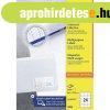 Etikett c�mke, 64,6 x33,8mm, univerz�lis, 24 c�mke/�v, 100 �
