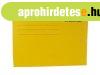 F�gg�mappa, karton, A4, VICTORIA OFFICE, s�rga