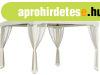 Luxus kerti pavilon, pergola oldalf�gg�nnyel 3x3m  kr�mfeh�r