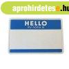 WARAGOD FELVARR� Hello My Name is PVC Patch Blue