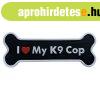 WARAGOD I love my K9 Cop PVC r�t�t, fekete