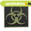 WARAGOD Tapasz 3D Biohazard Square feketer 5x5cm