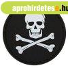 WARAGOD FELVARR� Jolly Roger PVC Patch Black and White