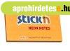 �ntapad�s jegyzett�mb STICK'N (21168) 76X127mm neon