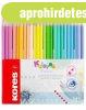 Sz�nes ceruza k�szlet, h�romsz�glet�, KORES Kolores Pastel, 