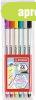 Ecsetir�n k�szlet, STABILO "Pen 68 brush", 6 k�l�n