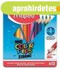 Sz�nes ceruza k�szlet, h�romsz�glet�, MAPED "Mini Color