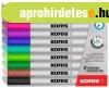 T�bla- �s flipchart marker k�szlet, 1-3 mm k�pos, KORES &quo