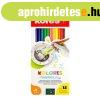 Akvarell ceruza k�szlet, hegyez�vel, ecsettel, KORES, 12 k�l