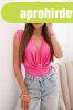 Szatn body blz mly dekoltzzsal, 10047-es modell, fukszia