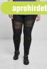 Urban Classics Ladies Flock Lace Inset Leggings black