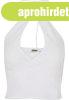 Urban Classics Ladies Short Wraped Neckholder Top white