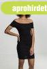 Urban Classics Ladies Off Shoulder Rib Dress black