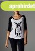 Mr. Tee Ladies Brandalised - Banksy�s Graffiti Ape Raglan Te