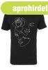 Mr. Tee Ladies One Line Rose Tee black