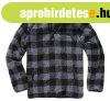 Brandit gyapj� kab�t Teddyfleece Troyer, fekete/sz�rke