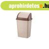 Szemetes kuka billen fedllel manyag 9 literes barna UP116
