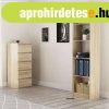Odell R50 polcos szekr�ny, k�nyvtart�, 50x181x30 cm, sonoma