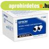 Epson C300 EREDETI TONER Dupla Bk 2 x 7300 oldal kapacit�s