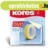 Ragaszt�szalag, k�toldalas, 15 mm x 5 m, Kores Duo (IK6003)