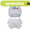 T�li gyermek sapka s�llal New Baby kutyus sz�rke