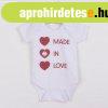 Body nyomtat�ssal New Baby MADE IN LOVE