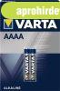 Elem, AAAA speci�lis, LR61, 1,5V, 2 db, VARTA