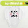 Gyermekek body nyomtatssal New Baby BORN IN 2025 pink