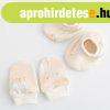 Baba pamut szett-kiscip� �s keszty� New Baby Lib�k