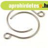Rozsdamentes f�lbeval� alap - platina sz�n� - 22x18mm