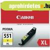 Canon CLI551XL Eredeti Yellow Tintapatron