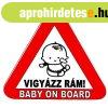 Vigyzz Rm! Baby On Board matrica 105x95mm