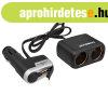 Szivargy�jt� eloszt� 2-es 12/24V + USB 94142
