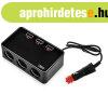 Szivargy�jt� eloszt� 3-as + 3db USB-vel 120Watt 10V-30V-ig A