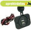 Be�p�thet� USB aljzat 12V/24V 2db USB port 2.1A 30211