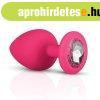 Easytoys Anal Collection Silicone Butt Plug with Diamond