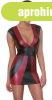 Cottelli Collection matt fekete-piros miniruha, XL