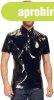 Black level vinyl polo shirt, M