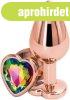 An�ldug� gy�m�nttal Rose Gold Heart, k�zepes