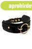 KINKY DIVA O-Ring Front Collar Black/Gold