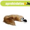 Ouch! Fox Tail with Metal Butt Plug Brown
