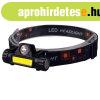 Fejl�mpa, akkumul�toros, COB LED + Reflektor, extra er�s f�n