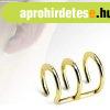Hamis f�lporc piercing - h�rmas arany karika