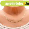 Nyakl�nc 14K s�rga aranyb�l, hossz�k�s elemek, f�nyes t�glal