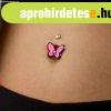 K�ld�kpiercing ac�lb�l, r�zsasz�n-fekete lepke, cirk�ni�val